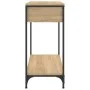 Mesa consola madera de ingeniería roble Sonoma 75x34,5x75 cm by , Side tables - Ref: Foro24-834166, Price: 55,95 €, Discount: %