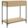 Mesa consola madera de ingeniería roble Sonoma 75x34,5x75 cm by , Side tables - Ref: Foro24-834166, Price: 55,95 €, Discount: %