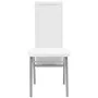 Weißes fünfteiliges Esszimmerset aus Kunstleder von vidaXL, Möbelsets für Küchen und Esszimmer - Ref: Foro24-242913, Preis: 2...