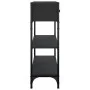 Mesa consola madera de ingeniería negra 72,5x25x75 cm by , Side tables - Ref: Foro24-834185, Price: 79,82 €, Discount: %
