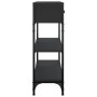 Mesa consola madera de ingeniería negra 72,5x25x75 cm by , Side tables - Ref: Foro24-834185, Price: 79,13 €, Discount: %