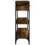 Mesa consola madera de ingeniería roble ahumado 72,5x25x75 cm de , Mesas auxiliares - Ref: Foro24-834187, Precio: 69,91 €, De...