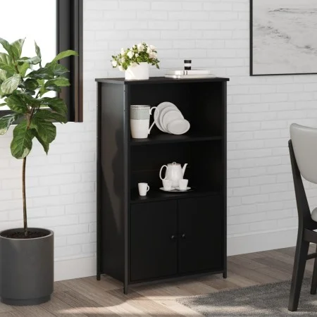 Aparador alto madera de ingeniería negro 62x32x103,5 cm de , Aparadores - Ref: Foro24-834215, Precio: 73,63 €, Descuento: %