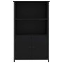 Aparador alto madera de ingeniería negro 62x32x103,5 cm by , Sideboards - Ref: Foro24-834215, Price: 74,72 €, Discount: %