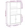 Aparador alto madera de ingeniería negro 62x32x103,5 cm de , Aparadores - Ref: Foro24-834215, Precio: 73,63 €, Descuento: %
