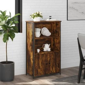 Hoher Schrank aus geräucherter Eichen-Ingenieurholz 62x32x103,5 cm. von , Sideboards - Ref: Foro24-834217, Preis: 61,20 €, Ra...