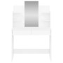 Tocador con espejo blanco brillante 96x39x142 cm by , Bedroom Dressers - Ref: Foro24-837578, Price: 130,85 €, Discount: %