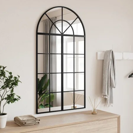 Espejo de pared arco de hierro negro 60x110 cm by , Mirrors - Ref: Foro24-3200606, Price: 132,65 €, Discount: %