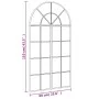 Espejo de pared arco de hierro negro 60x110 cm by , Mirrors - Ref: Foro24-3200606, Price: 132,65 €, Discount: %