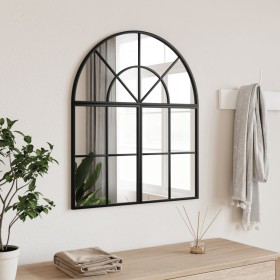 Espejo de pared arco de hierro negro 60x70 cm