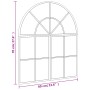 Espejo de pared arco de hierro negro 60x70 cm by , Mirrors - Ref: Foro24-3200604, Price: 123,20 €, Discount: %