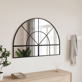 Espejo de pared arco de hierro negro 100x70 cm by , Mirrors - Ref: Foro24-3200610, Price: 124,13 €, Discount: %