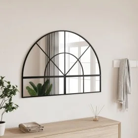 Espejo de pared arco de hierro negro 100x70 cm by , Mirrors - Ref: Foro24-3200610, Price: 121,90 €, Discount: %