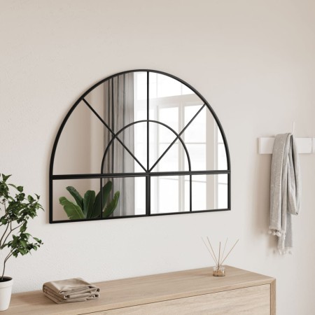 Espejo de pared arco de hierro negro 100x70 cm by , Mirrors - Ref: Foro24-3200610, Price: 124,13 €, Discount: %