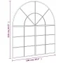 Espejo de pared arco de hierro negro 100x110 cm by , Mirrors - Ref: Foro24-3200612, Price: 171,22 €, Discount: %