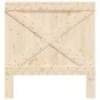 Cabecero de madera maciza de pino 100x104 cm de , Cabeceros y pies de cama - Ref: Foro24-358405, Precio: 48,10 €, Descuento: %