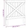 Cabecero de madera maciza de pino 100x104 cm de , Cabeceros y pies de cama - Ref: Foro24-358405, Precio: 48,10 €, Descuento: %