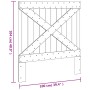 Kopfteil aus massivem Kiefernholz, 100 x 104 cm von , Kopf- und Fußteile - Ref: Foro24-358405, Preis: 48,59 €, Rabatt: %
