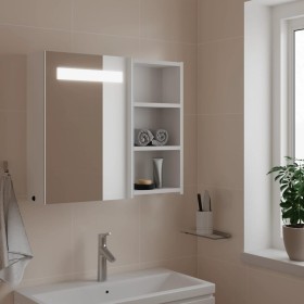 Badezimmerschrank mit Spiegel und LED-Licht weiß 60x13x52 cm von , Badezimmerwaschtische - Ref: Foro24-357969, Preis: 91,32 €...