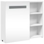 Mueble de baño con espejo y luz LED blanco 60x13x52 cm by , bathroom vanities - Ref: Foro24-357969, Price: 91,32 €, Discount: %