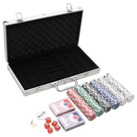Juego de fichas de póker 300 piezas 11,5 g de , Estuches y fichas de póquer - Ref: Foro24-80416, Precio: 37,98 €, Descuento: %