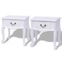 Mesitas de noche 2 unidades MDF blanca de vidaXL, Mesas auxiliares - Ref: Foro24-242750, Precio: 155,13 €, Descuento: %