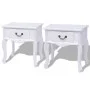 Nightstands 2 units white MDF by vidaXL, Side tables - Ref: Foro24-242750, Price: 152,63 €, Discount: %