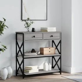 Mesa consola madera de ingeniería gris Sonoma 75x28x75 cm by , Side tables - Ref: Foro24-834198, Price: 90,45 €, Discount: %
