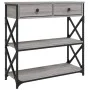 Mesa consola madera de ingeniería gris Sonoma 75x28x75 cm by , Side tables - Ref: Foro24-834198, Price: 90,69 €, Discount: %