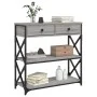 Mesa consola madera de ingeniería gris Sonoma 75x28x75 cm by , Side tables - Ref: Foro24-834198, Price: 90,69 €, Discount: %