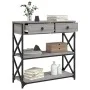 Mesa consola madera de ingeniería gris Sonoma 75x28x75 cm by , Side tables - Ref: Foro24-834198, Price: 90,69 €, Discount: %
