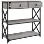 Mesa consola madera de ingeniería gris Sonoma 75x28x75 cm by , Side tables - Ref: Foro24-834198, Price: 90,69 €, Discount: %