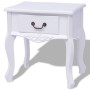 Mesitas de noche 2 unidades MDF blanca de vidaXL, Mesas auxiliares - Ref: Foro24-242750, Precio: 155,13 €, Descuento: %