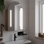 Mueble de baño con espejo arqueado y luz LED roble 42x13x70 cm by , bathroom vanities - Ref: Foro24-357976, Price: 107,80 €, ...