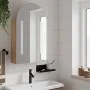 Mueble de baño con espejo arqueado y luz LED roble 42x13x70 cm by , bathroom vanities - Ref: Foro24-357976, Price: 101,36 €, ...
