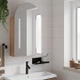 Mueble de baño con espejo arqueado y luz LED roble 42x13x70 cm by , bathroom vanities - Ref: Foro24-357976, Price: 107,80 €, ...