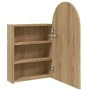 Mueble de baño con espejo arqueado y luz LED roble 42x13x70 cm by , bathroom vanities - Ref: Foro24-357976, Price: 101,36 €, ...