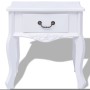 Mesitas de noche 2 unidades MDF blanca de vidaXL, Mesas auxiliares - Ref: Foro24-242750, Precio: 155,13 €, Descuento: %