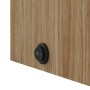 Mueble de baño con espejo arqueado y luz LED roble 42x13x70 cm by , bathroom vanities - Ref: Foro24-357976, Price: 107,80 €, ...