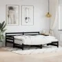 Sofá cama nido madera maciza de pino negro 90x200 cm de , Camas y somieres - Ref: Foro24-836149, Precio: 188,23 €, Descuento: %