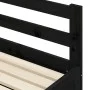 Sofá cama nido madera maciza de pino negro 90x200 cm de , Camas y somieres - Ref: Foro24-836149, Precio: 188,23 €, Descuento: %