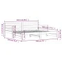 Sofá cama nido madera maciza de pino negro 90x200 cm de , Camas y somieres - Ref: Foro24-836149, Precio: 188,23 €, Descuento: %
