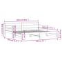 Trundle sofa bed solid black pine wood 90x200 cm by , Beds and slatted bases - Ref: Foro24-836149, Price: 190,70 €, Discount: %