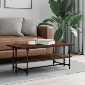 Mesa de centro madera contrachapada roble marrón 100x50x40 cm by , Coffee table - Ref: Foro24-835323, Price: 42,22 €, Discoun...