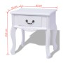 Mesitas de noche 2 unidades MDF blanca de vidaXL, Mesas auxiliares - Ref: Foro24-242750, Precio: 155,13 €, Descuento: %