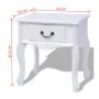 Nightstands 2 units white MDF by vidaXL, Side tables - Ref: Foro24-242750, Price: 152,63 €, Discount: %