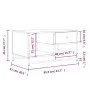 Mesa de centro madera contrachapada gris Sonoma 85,5x51x45 cm de , Mesas de centro - Ref: Foro24-835342, Precio: 55,97 €, Des...