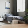 Bettgestell aus Metall mit weißem Kopfteil 90x200 cm von , Betten und Lattenroste - Ref: Foro24-355505, Preis: 75,44 €, Rabat...
