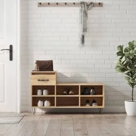 Sonoma oak plywood shoe rack cabinet 102x36x60 cm by , Shoe racks and shoe organizers - Ref: Foro24-831367, Price: 52,78 €, D...