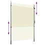 Estor enrollable de exterior color crema 150x270 cm